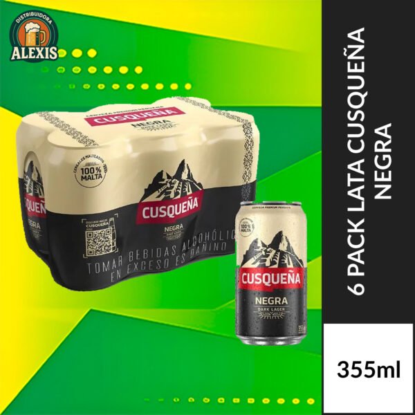 Cusqueña Negra Lata 355ml x 6und