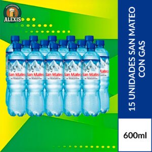 San Mateo con Gas 600ml x 15und